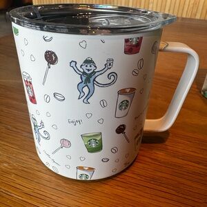 ROLLER RABBIT X STARBUCKS INSULATED MUG COLLAB WINTER HOLIDAY THEME